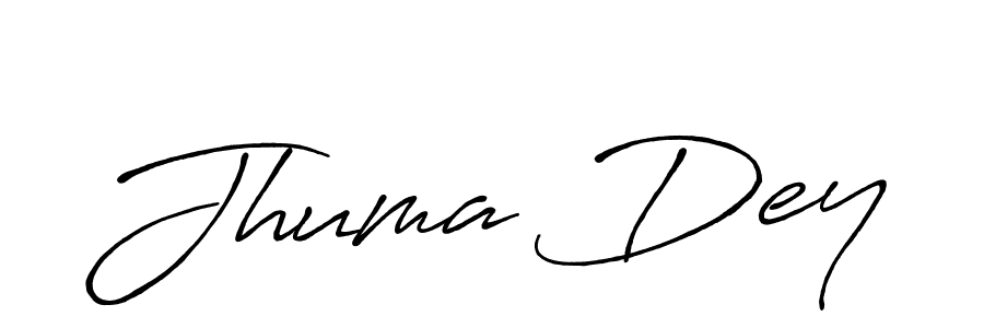 Use a signature maker to create a handwritten signature online. With this signature software, you can design (Antro_Vectra_Bolder) your own signature for name Jhuma Dey. Jhuma Dey signature style 7 images and pictures png