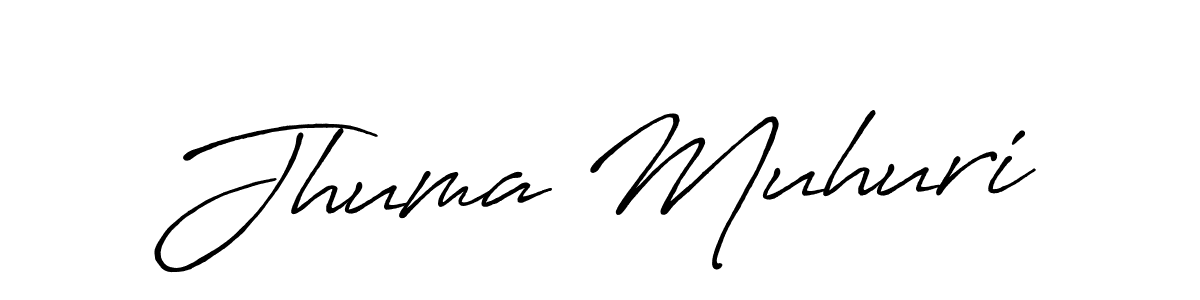 How to make Jhuma Muhuri signature? Antro_Vectra_Bolder is a professional autograph style. Create handwritten signature for Jhuma Muhuri name. Jhuma Muhuri signature style 7 images and pictures png