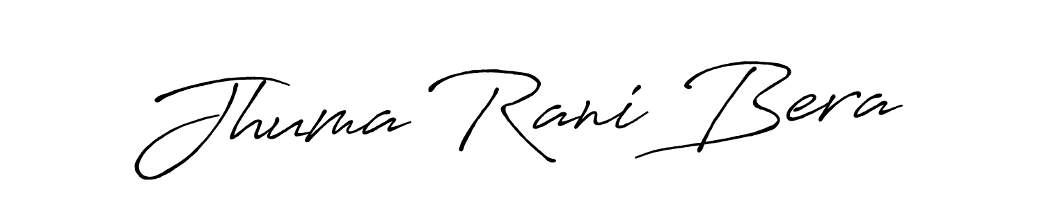 Make a beautiful signature design for name Jhuma Rani Bera. With this signature (Antro_Vectra_Bolder) style, you can create a handwritten signature for free. Jhuma Rani Bera signature style 7 images and pictures png