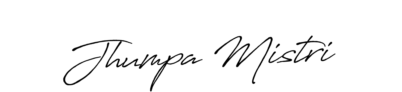 Design your own signature with our free online signature maker. With this signature software, you can create a handwritten (Antro_Vectra_Bolder) signature for name Jhumpa Mistri. Jhumpa Mistri signature style 7 images and pictures png