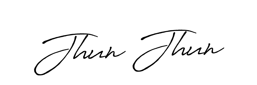 The best way (Antro_Vectra_Bolder) to make a short signature is to pick only two or three words in your name. The name Jhun Jhun include a total of six letters. For converting this name. Jhun Jhun signature style 7 images and pictures png