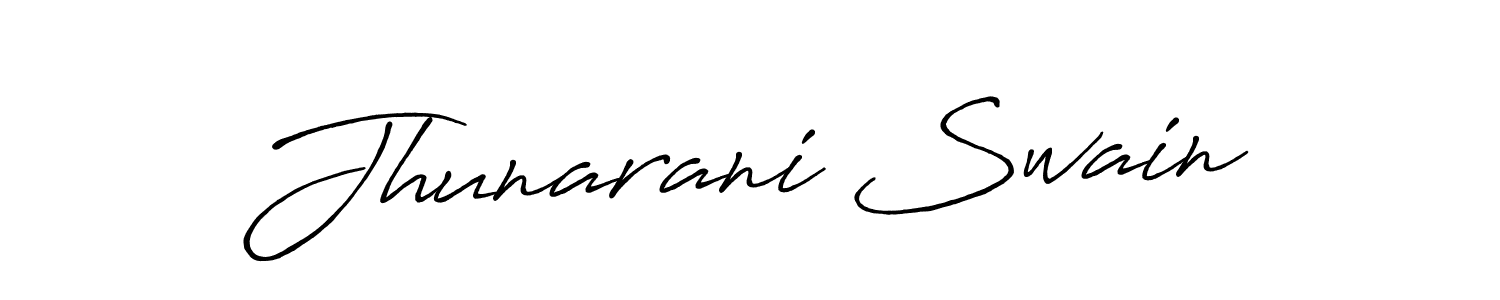 You should practise on your own different ways (Antro_Vectra_Bolder) to write your name (Jhunarani Swain) in signature. don't let someone else do it for you. Jhunarani Swain signature style 7 images and pictures png
