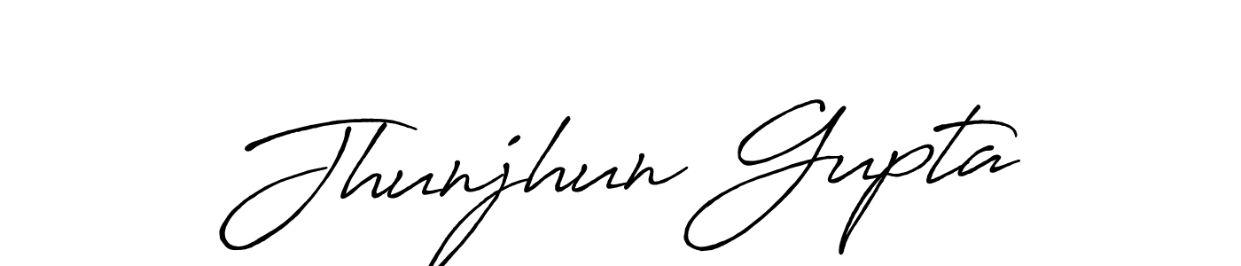 It looks lik you need a new signature style for name Jhunjhun Gupta. Design unique handwritten (Antro_Vectra_Bolder) signature with our free signature maker in just a few clicks. Jhunjhun Gupta signature style 7 images and pictures png