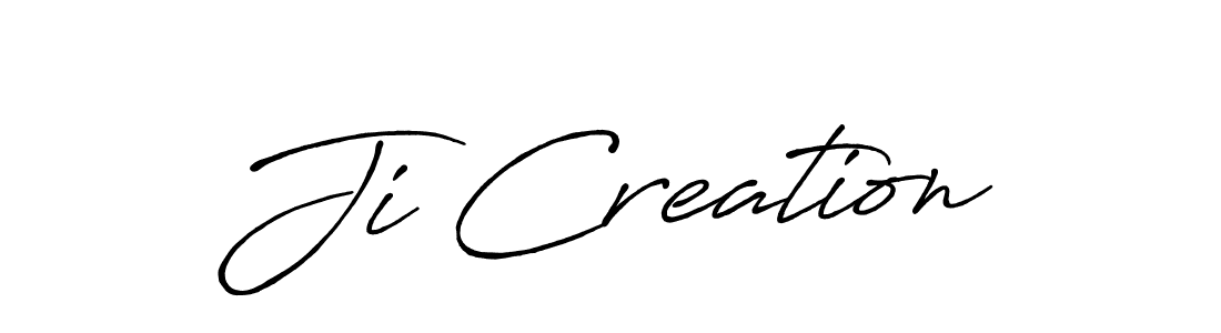 Once you've used our free online signature maker to create your best signature Antro_Vectra_Bolder style, it's time to enjoy all of the benefits that Ji Creation name signing documents. Ji Creation signature style 7 images and pictures png