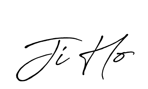 Create a beautiful signature design for name Ji Ho. With this signature (Antro_Vectra_Bolder) fonts, you can make a handwritten signature for free. Ji Ho signature style 7 images and pictures png