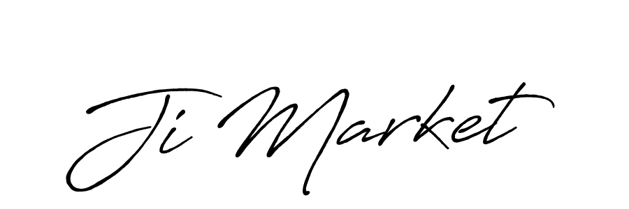 How to make Ji Market name signature. Use Antro_Vectra_Bolder style for creating short signs online. This is the latest handwritten sign. Ji Market signature style 7 images and pictures png