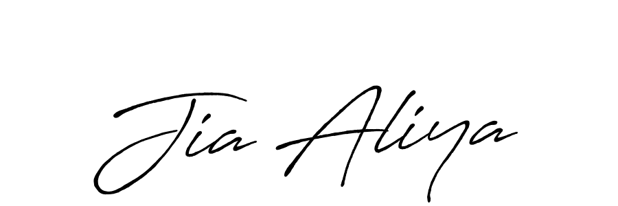 Use a signature maker to create a handwritten signature online. With this signature software, you can design (Antro_Vectra_Bolder) your own signature for name Jia Aliya. Jia Aliya signature style 7 images and pictures png