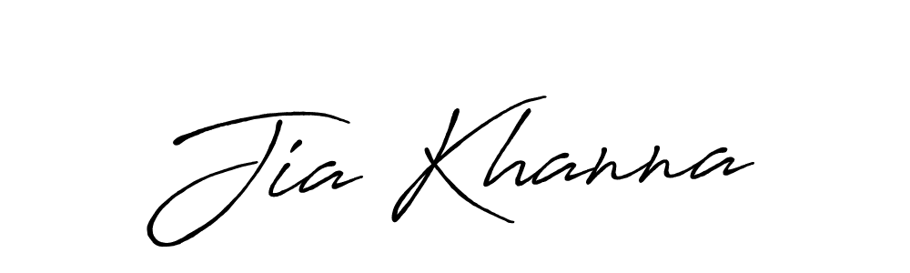Similarly Antro_Vectra_Bolder is the best handwritten signature design. Signature creator online .You can use it as an online autograph creator for name Jia Khanna. Jia Khanna signature style 7 images and pictures png