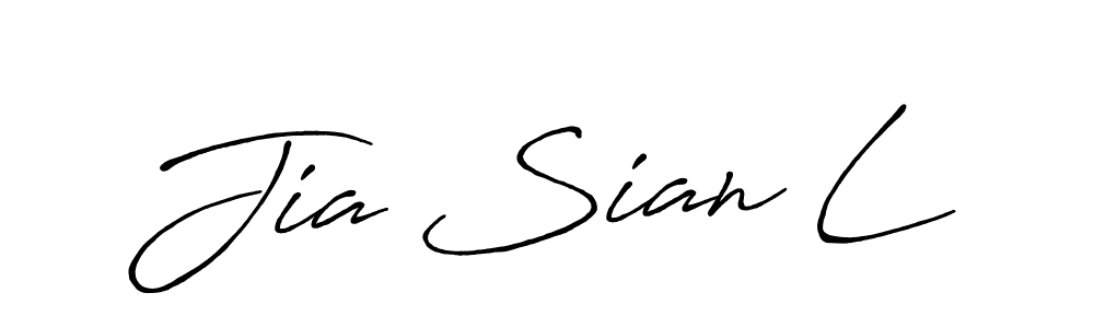 Design your own signature with our free online signature maker. With this signature software, you can create a handwritten (Antro_Vectra_Bolder) signature for name Jia Sian L. Jia Sian L signature style 7 images and pictures png