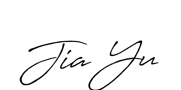 Create a beautiful signature design for name Jia Yu. With this signature (Antro_Vectra_Bolder) fonts, you can make a handwritten signature for free. Jia Yu signature style 7 images and pictures png