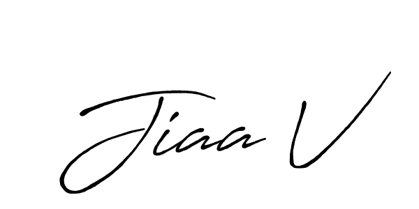 How to make Jiaa V signature? Antro_Vectra_Bolder is a professional autograph style. Create handwritten signature for Jiaa V name. Jiaa V signature style 7 images and pictures png
