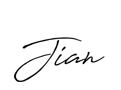 Use a signature maker to create a handwritten signature online. With this signature software, you can design (Antro_Vectra_Bolder) your own signature for name Jian. Jian signature style 7 images and pictures png