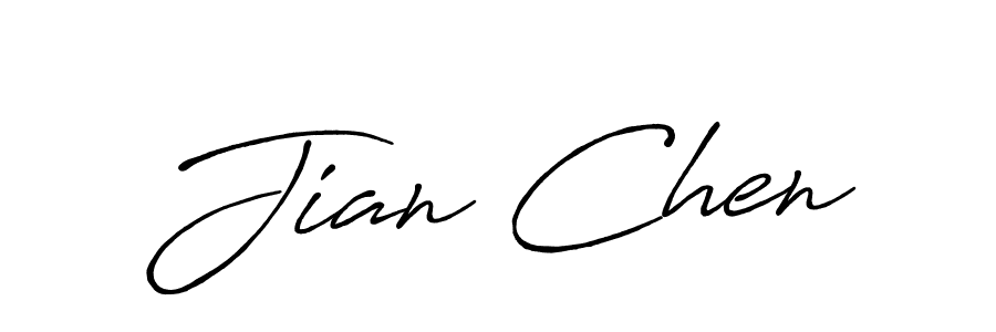 How to make Jian Chen name signature. Use Antro_Vectra_Bolder style for creating short signs online. This is the latest handwritten sign. Jian Chen signature style 7 images and pictures png