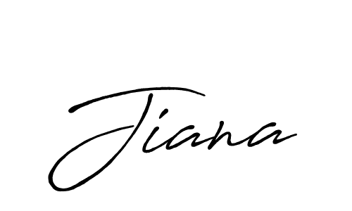 Create a beautiful signature design for name Jiana. With this signature (Antro_Vectra_Bolder) fonts, you can make a handwritten signature for free. Jiana signature style 7 images and pictures png