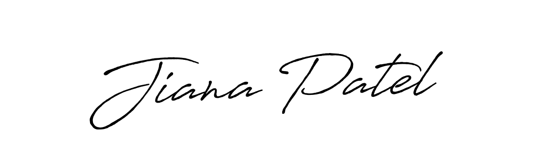 Use a signature maker to create a handwritten signature online. With this signature software, you can design (Antro_Vectra_Bolder) your own signature for name Jiana Patel. Jiana Patel signature style 7 images and pictures png