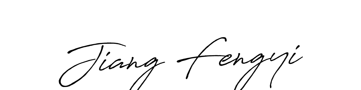 How to make Jiang Fengyi signature? Antro_Vectra_Bolder is a professional autograph style. Create handwritten signature for Jiang Fengyi name. Jiang Fengyi signature style 7 images and pictures png