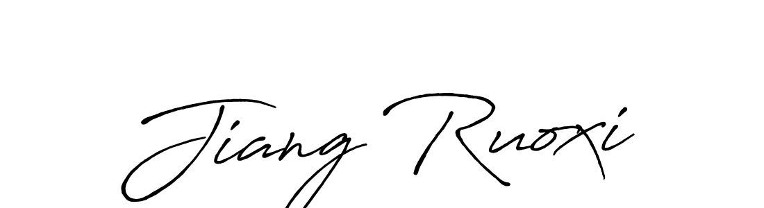 This is the best signature style for the Jiang Ruoxi name. Also you like these signature font (Antro_Vectra_Bolder). Mix name signature. Jiang Ruoxi signature style 7 images and pictures png