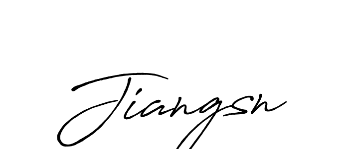 How to make Jiangsn signature? Antro_Vectra_Bolder is a professional autograph style. Create handwritten signature for Jiangsn name. Jiangsn signature style 7 images and pictures png