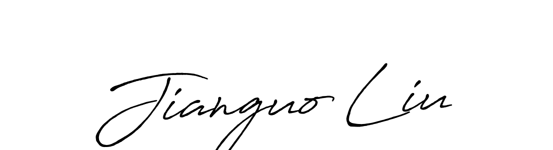 How to make Jianguo Liu signature? Antro_Vectra_Bolder is a professional autograph style. Create handwritten signature for Jianguo Liu name. Jianguo Liu signature style 7 images and pictures png