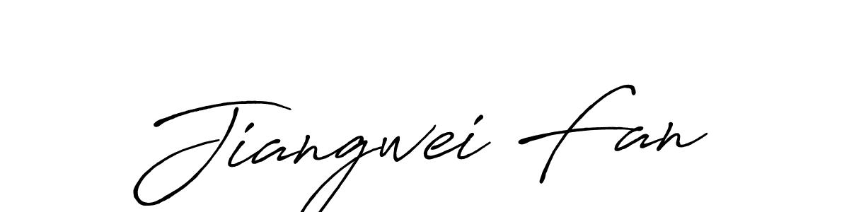 You should practise on your own different ways (Antro_Vectra_Bolder) to write your name (Jiangwei Fan) in signature. don't let someone else do it for you. Jiangwei Fan signature style 7 images and pictures png