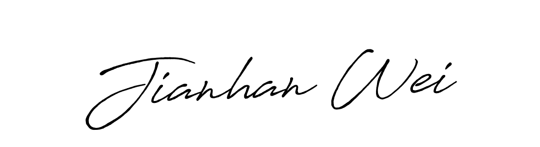 How to make Jianhan Wei signature? Antro_Vectra_Bolder is a professional autograph style. Create handwritten signature for Jianhan Wei name. Jianhan Wei signature style 7 images and pictures png