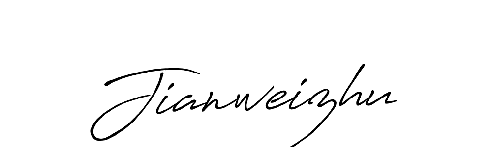 Design your own signature with our free online signature maker. With this signature software, you can create a handwritten (Antro_Vectra_Bolder) signature for name Jianweizhu. Jianweizhu signature style 7 images and pictures png