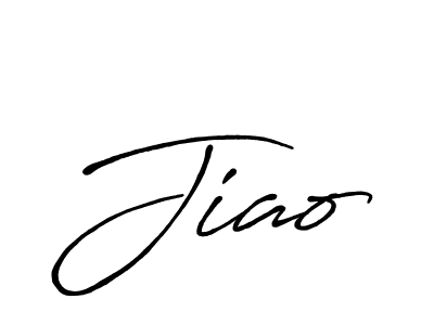 Make a beautiful signature design for name Jiao. With this signature (Antro_Vectra_Bolder) style, you can create a handwritten signature for free. Jiao signature style 7 images and pictures png