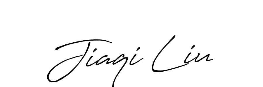 It looks lik you need a new signature style for name Jiaqi Liu. Design unique handwritten (Antro_Vectra_Bolder) signature with our free signature maker in just a few clicks. Jiaqi Liu signature style 7 images and pictures png