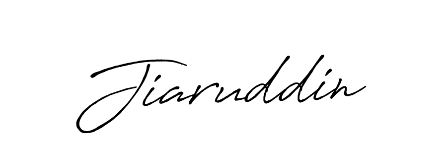 How to make Jiaruddin name signature. Use Antro_Vectra_Bolder style for creating short signs online. This is the latest handwritten sign. Jiaruddin signature style 7 images and pictures png