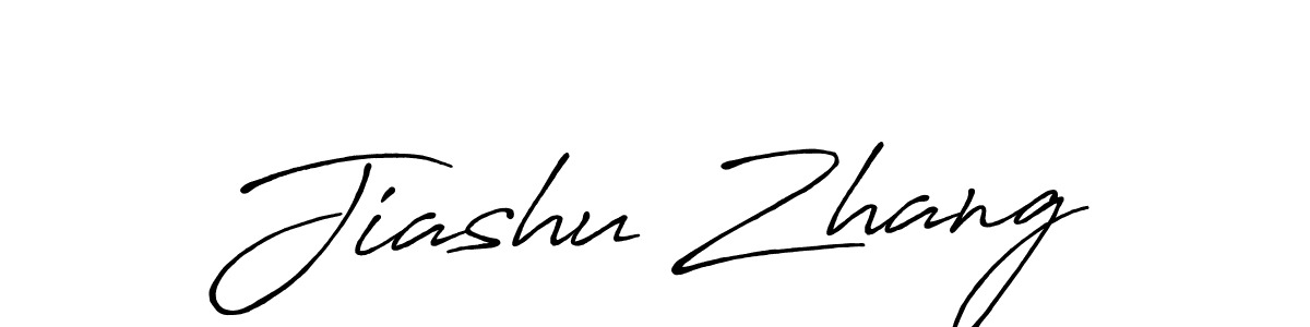 Create a beautiful signature design for name Jiashu Zhang. With this signature (Antro_Vectra_Bolder) fonts, you can make a handwritten signature for free. Jiashu Zhang signature style 7 images and pictures png