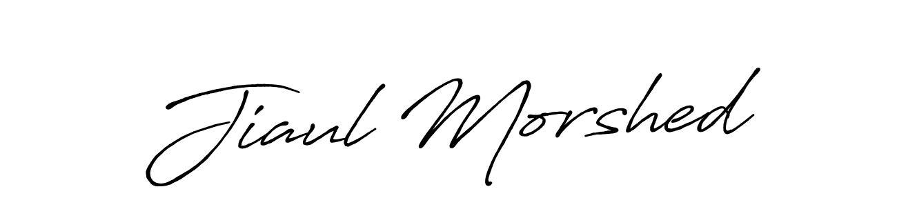 Make a beautiful signature design for name Jiaul Morshed. Use this online signature maker to create a handwritten signature for free. Jiaul Morshed signature style 7 images and pictures png