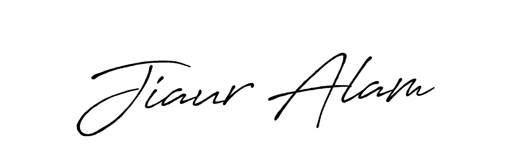 The best way (Antro_Vectra_Bolder) to make a short signature is to pick only two or three words in your name. The name Jiaur Alam include a total of six letters. For converting this name. Jiaur Alam signature style 7 images and pictures png