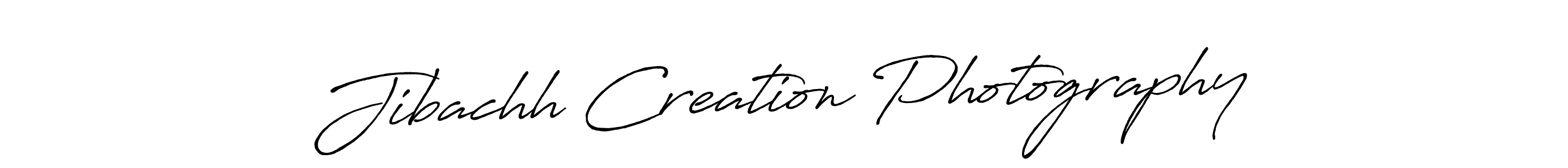 Create a beautiful signature design for name Jibachh Creation Photography. With this signature (Antro_Vectra_Bolder) fonts, you can make a handwritten signature for free. Jibachh Creation Photography signature style 7 images and pictures png