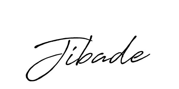 Jibade stylish signature style. Best Handwritten Sign (Antro_Vectra_Bolder) for my name. Handwritten Signature Collection Ideas for my name Jibade. Jibade signature style 7 images and pictures png