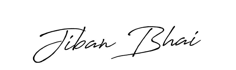 Design your own signature with our free online signature maker. With this signature software, you can create a handwritten (Antro_Vectra_Bolder) signature for name Jiban Bhai. Jiban Bhai signature style 7 images and pictures png