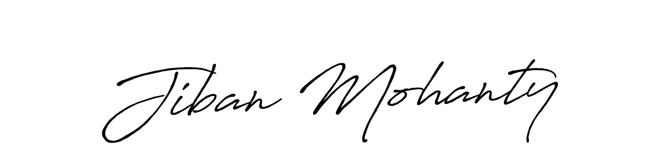 Create a beautiful signature design for name Jiban Mohanty. With this signature (Antro_Vectra_Bolder) fonts, you can make a handwritten signature for free. Jiban Mohanty signature style 7 images and pictures png