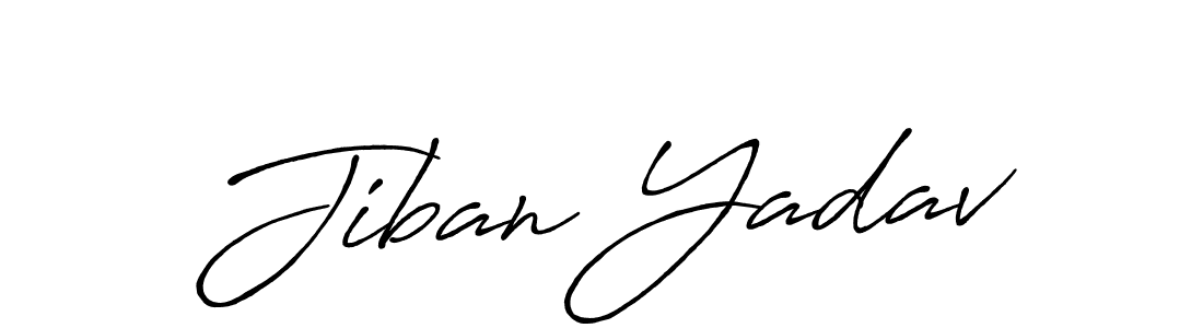 Also we have Jiban Yadav name is the best signature style. Create professional handwritten signature collection using Antro_Vectra_Bolder autograph style. Jiban Yadav signature style 7 images and pictures png