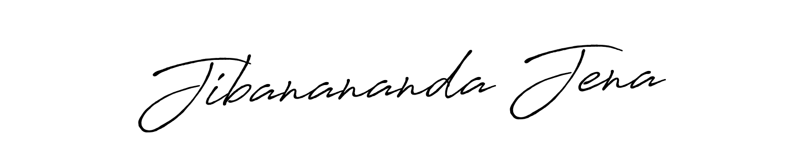 How to make Jibanananda Jena name signature. Use Antro_Vectra_Bolder style for creating short signs online. This is the latest handwritten sign. Jibanananda Jena signature style 7 images and pictures png