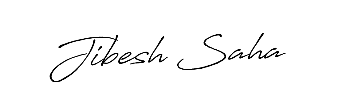 Design your own signature with our free online signature maker. With this signature software, you can create a handwritten (Antro_Vectra_Bolder) signature for name Jibesh Saha. Jibesh Saha signature style 7 images and pictures png