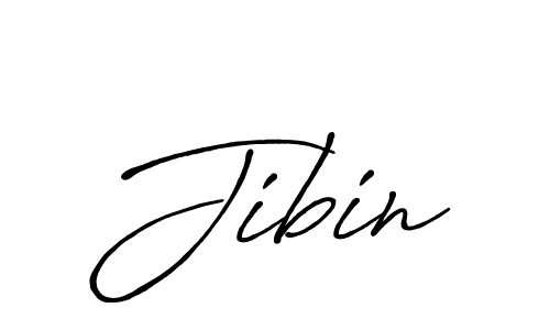 Create a beautiful signature design for name Jibin. With this signature (Antro_Vectra_Bolder) fonts, you can make a handwritten signature for free. Jibin signature style 7 images and pictures png