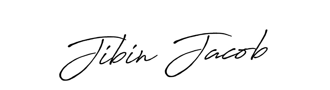 Use a signature maker to create a handwritten signature online. With this signature software, you can design (Antro_Vectra_Bolder) your own signature for name Jibin Jacob. Jibin Jacob signature style 7 images and pictures png