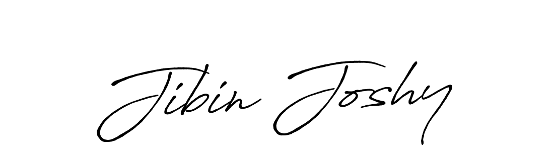 Use a signature maker to create a handwritten signature online. With this signature software, you can design (Antro_Vectra_Bolder) your own signature for name Jibin Joshy. Jibin Joshy signature style 7 images and pictures png