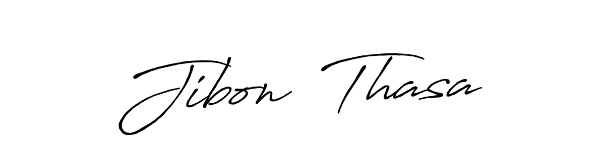 Use a signature maker to create a handwritten signature online. With this signature software, you can design (Antro_Vectra_Bolder) your own signature for name Jibon  Thasa. Jibon  Thasa signature style 7 images and pictures png