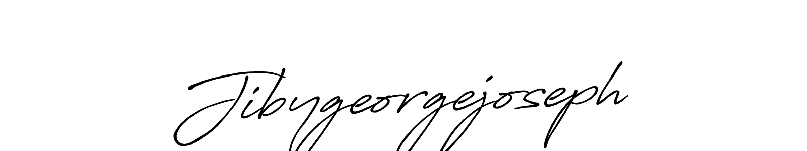 How to make Jibygeorgejoseph name signature. Use Antro_Vectra_Bolder style for creating short signs online. This is the latest handwritten sign. Jibygeorgejoseph signature style 7 images and pictures png