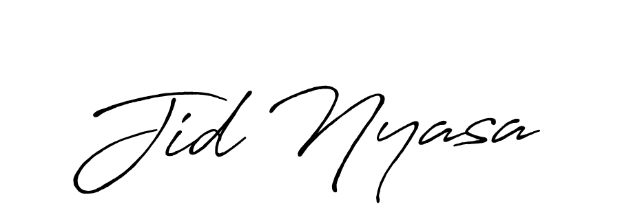 Antro_Vectra_Bolder is a professional signature style that is perfect for those who want to add a touch of class to their signature. It is also a great choice for those who want to make their signature more unique. Get Jid Nyasa name to fancy signature for free. Jid Nyasa signature style 7 images and pictures png