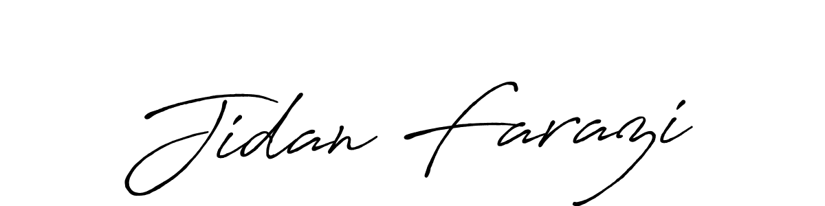 How to make Jidan Farazi signature? Antro_Vectra_Bolder is a professional autograph style. Create handwritten signature for Jidan Farazi name. Jidan Farazi signature style 7 images and pictures png