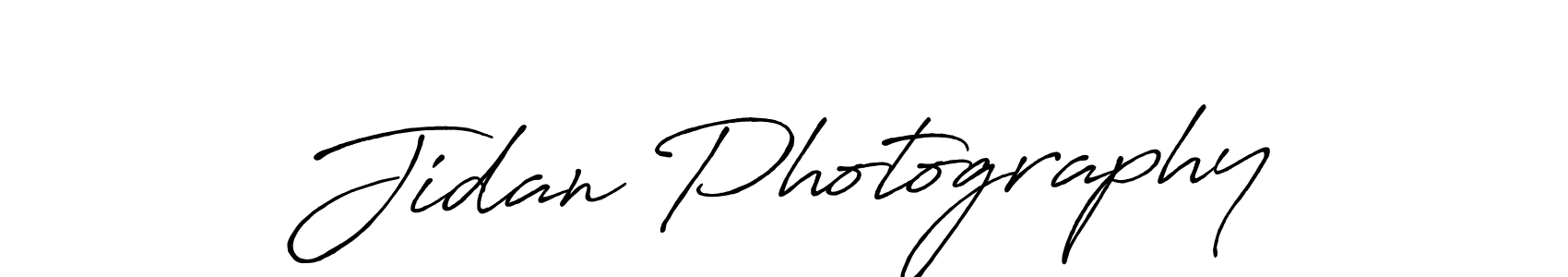 How to make Jidan Photography signature? Antro_Vectra_Bolder is a professional autograph style. Create handwritten signature for Jidan Photography name. Jidan Photography signature style 7 images and pictures png