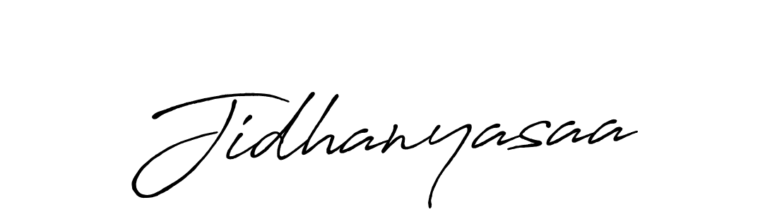 Jidhanyasaa stylish signature style. Best Handwritten Sign (Antro_Vectra_Bolder) for my name. Handwritten Signature Collection Ideas for my name Jidhanyasaa. Jidhanyasaa signature style 7 images and pictures png