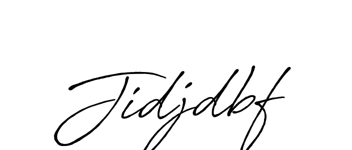 Make a beautiful signature design for name Jidjdbf. With this signature (Antro_Vectra_Bolder) style, you can create a handwritten signature for free. Jidjdbf signature style 7 images and pictures png