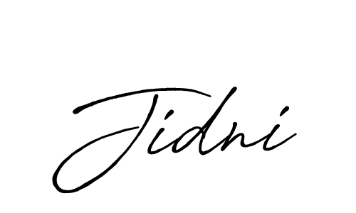 How to make Jidni signature? Antro_Vectra_Bolder is a professional autograph style. Create handwritten signature for Jidni name. Jidni signature style 7 images and pictures png